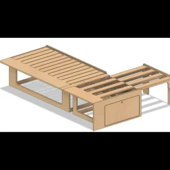 Discount Grand Lit Peigne - B130 Ameublement & Quincaillerie Intérieure·Meuble Bois Individuel|Literie Et Conception De Lit·Lit Peigne