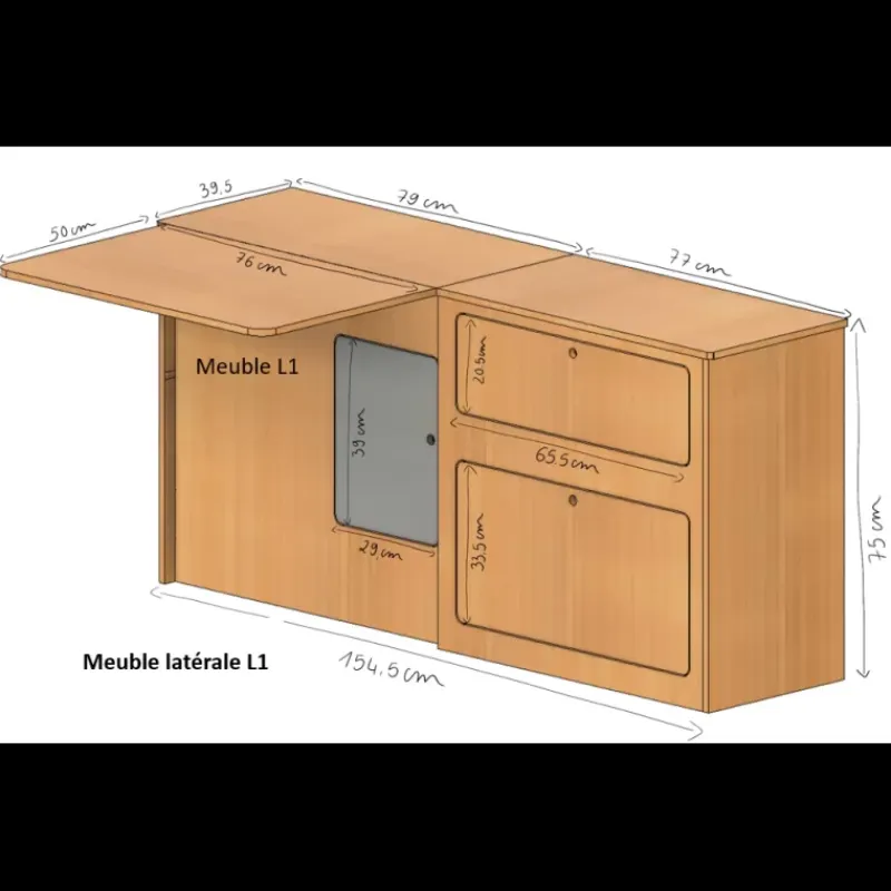 Clearance Kit meuble Roamer | Universel Kit Aménagement·Kit Fixe Universel