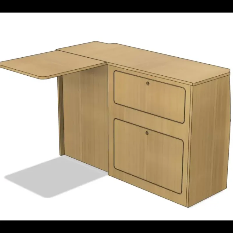 Best Meuble latéral + table | VW T5/T6 Vw T5 / T6|Ameublement & Quincaillerie Intérieure·Meuble Bois Individuel