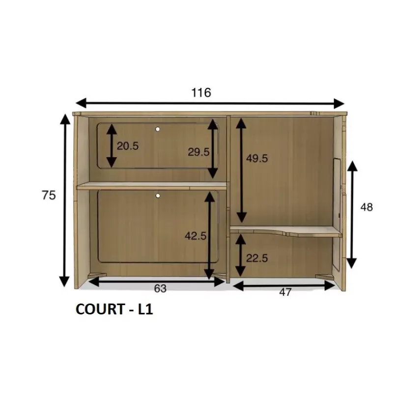 Best Meuble latéral + table | VW T5/T6 Vw T5 / T6|Ameublement & Quincaillerie Intérieure·Meuble Bois Individuel