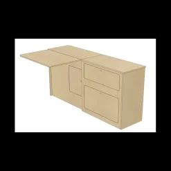 Meuble latéral avec table XL | VW T5/T6*Simple Vans