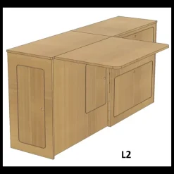 Meuble latéral + table | Trafic 3*Simple Vans