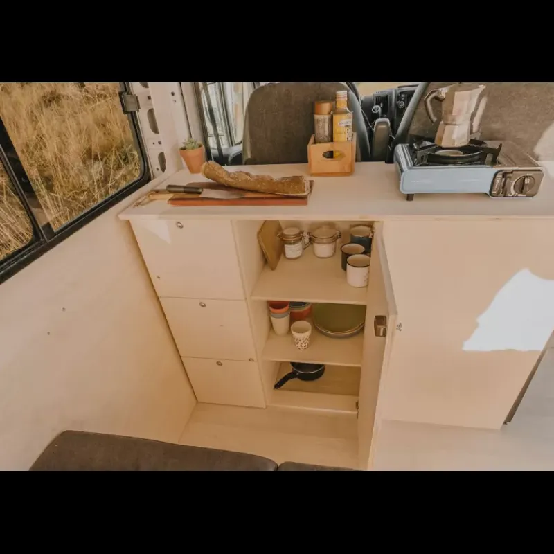 New Petite unité cuisine porte PLUS Ameublement & Quincaillerie Intérieure·Meuble Bois Individuel