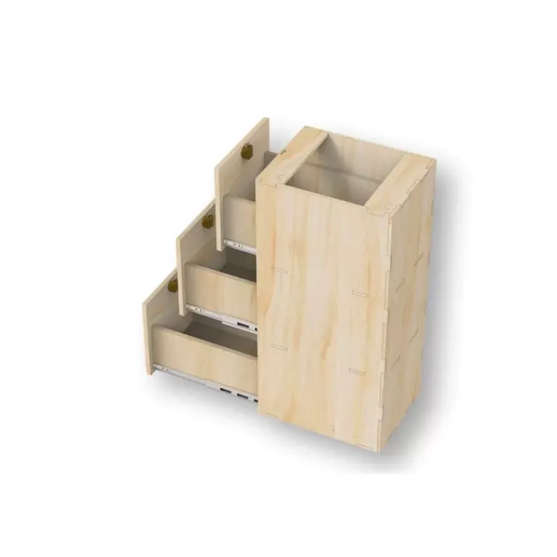 Unité cuisine tiroirs PLUS Ameublement & Quincaillerie Intérieure·Meuble Bois Individuel