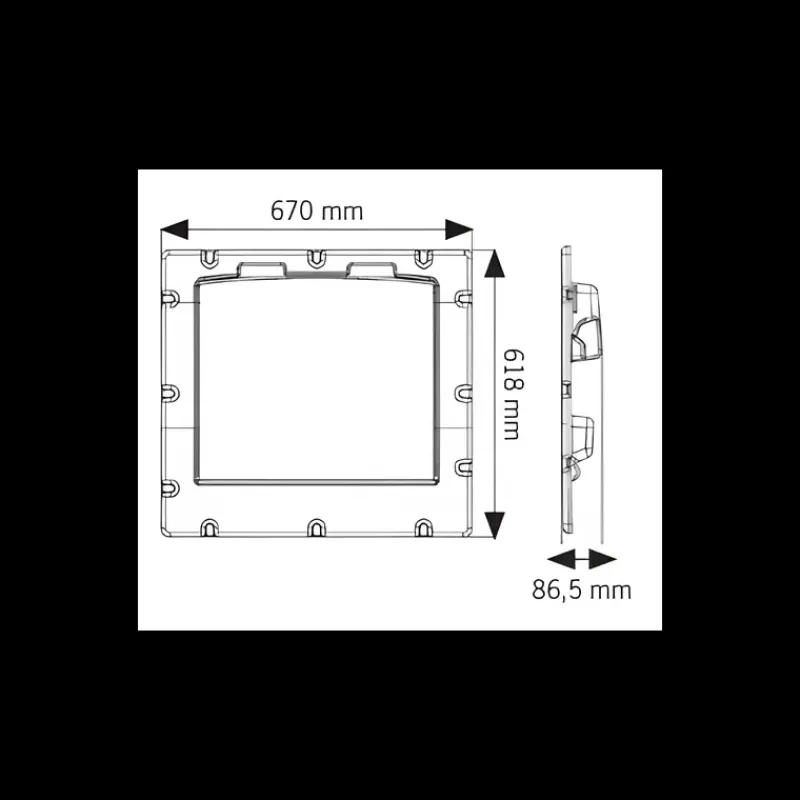 New E Table rabattable porte arrière | Ducato X290 Fiat Ducato / Boxer / Jumper|Rangement·Support & Rangement Multifonctions