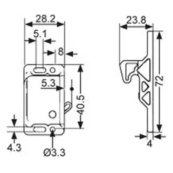 Online Loqueteau de porte plastique 28 x 40 mm Ameublement & Quincaillerie Intérieure·Loqueteau & Arrêt De Porte|Quincaillerie Marine·Arrêt De Porte & Loqueteau