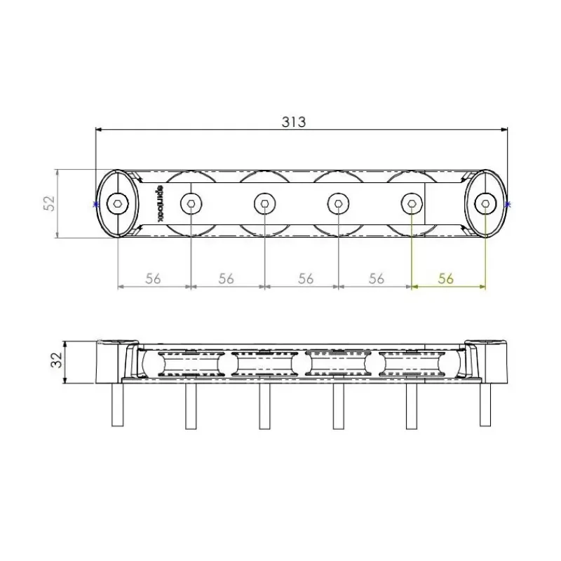 Outlet Boite à réas T50 Poulie, Anneau De Friction & Palan·Boite À Réas, Poulie Plat-Pont & Renvoi
