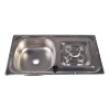 Discount Combiné 1 feu 600 x 350 mm Appareil De Cuisson Intérieur·Combiné Évier Gaz|Cuisson Intérieure, Réchaud Et Réchaud-Four·Réchaud Évier Gaz Combiné