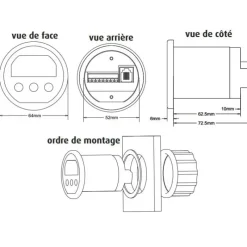 E-xpert Lite Distribution & Protection·Contrôleur De Batterie & Indicateur De Charge|Distribution & Protection·Contrôleur De Batterie & Voltmètre