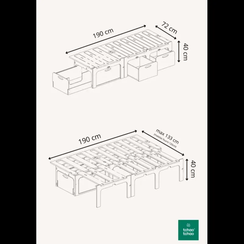 Online Lit peigne van | A monter Ameublement & Quincaillerie Intérieure·Meuble Bois Individuel|Literie Et Conception De Lit·Lit Peigne