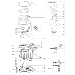 Pièces détachées pour WC C250S / C250CS*Thetford Clearance