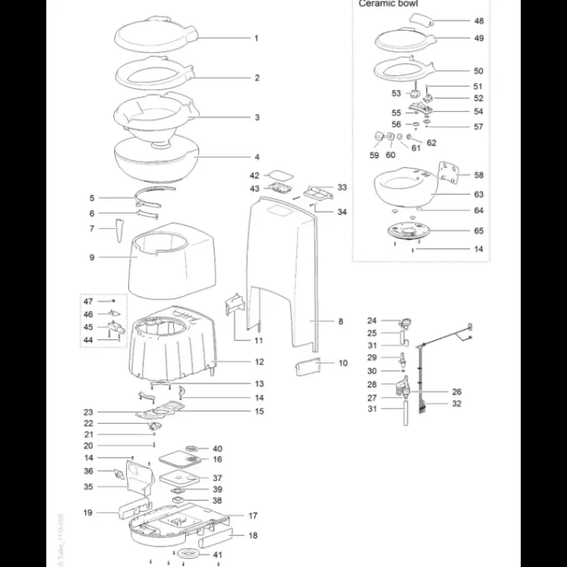 Sale Pièces détachées toilette Série C260 Wc & Sanitaires·Pièces Détachées Wc