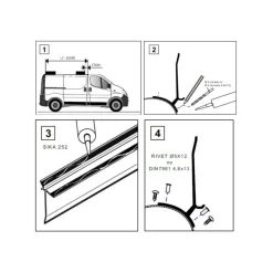 New Kit installation store série 4 & 5 | R Trafic 2 et 3 Renault Trafic / Primastar / Vivaro / Nv300|Store·Adapteur De Store Van Et Fourgon