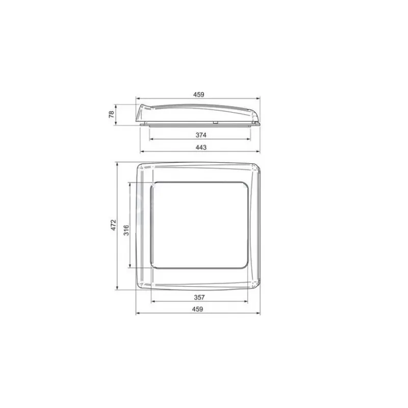 Outlet Vent 12 V Lanterneau·Lanterneau 40 X 40 Cm