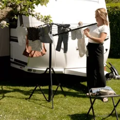 Sale Séchoir à linge noir Campement Extérieur·Lave Linge, Étandage & Accessoire Linge|Vie En Plein Air·Séchoir & Étendage À Linge