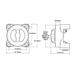 Coupe circuit Maxi 600A bipolaire | ON-OFF*Trem Sale