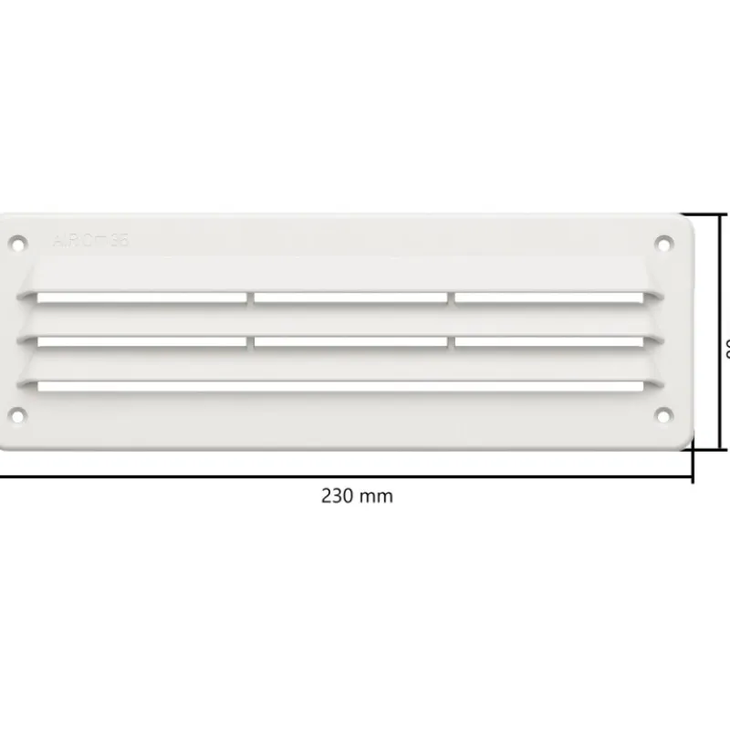 Grille d'aération 35 cm² | 230 x 80 mm*Trem Sale