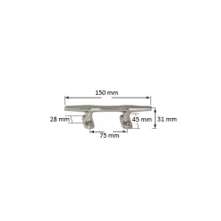 Discount Hollow cleat taquet Inox 150 mm Taquet, Bloqueur & Chaumard·Taquet De Tournage, Amarrage & Écoute