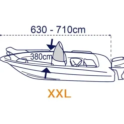 Housse de bateau 4,25 à 7,10 m*Trem New