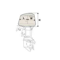 New Housse moteur hors-bord Moteur Hors-Bord Thermique & Équipements·Housse Protection Moteur Hb