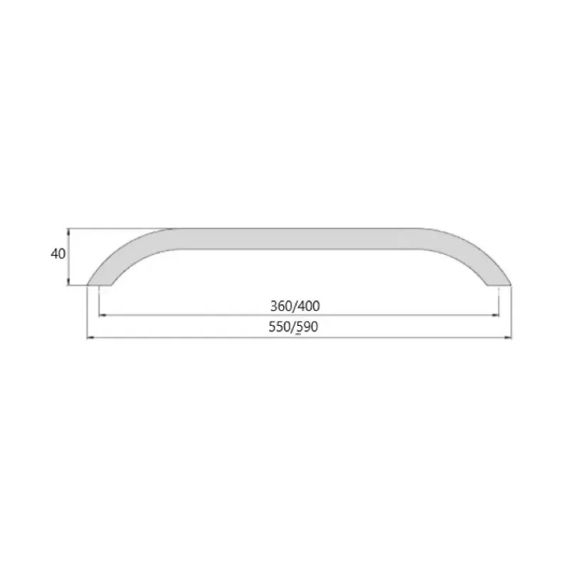 Clearance Main courante 400 mm Ameublement & Quincaillerie Intérieure·Poignée De Meuble Et Placard|Quincaillerie Marine·Main-Courante