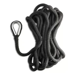 Discount Pack d'amarre épissé & cossé 8 torons | Noir Cordage·Amarre & Bout D'Amarrage