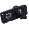 Best Prise USB-A double + voltmètre Electricité & Éclairage·Rallonge & Prise Allume-Cigare 12 V|Distribution & Protection·Prise Et Fiche Dc (Allume Cigare, 12V, Usb...)