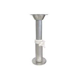 Table ronde ABS Blanc ⌀ 60 cm + pied télescopique et embase*Trem Sale