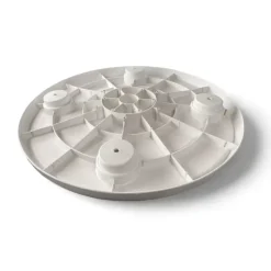 Table ronde ABS Blanc ⌀ 60 cm + pied télescopique et embase*Trem Sale