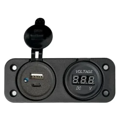 Voltmètre + double USB Type A+C*Trem Sale