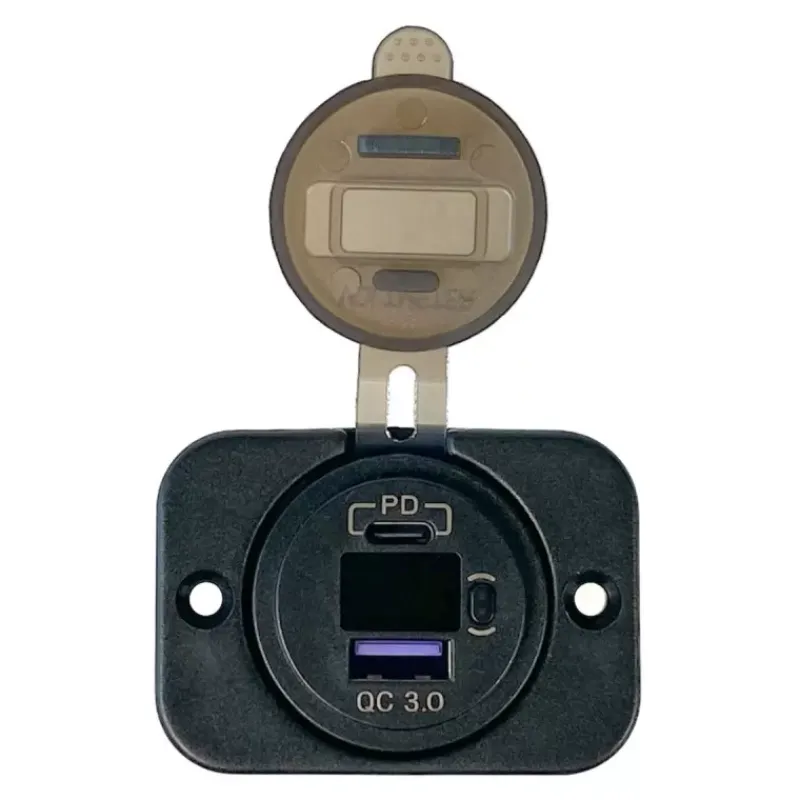 Sale Voltmètre numérique + prise double USB Type A+C Distribution & Protection·Prise Et Fiche Dc (Allume Cigare, 12V, Usb...)|Distribution & Protection·Contrôleur De Batterie & Indicateur De Charge