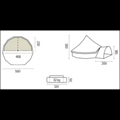 Hot Gobi 10 Plus Toile De Tente À Armature·Tente 4 Personnes