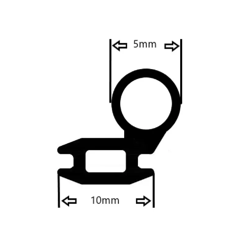 Joint de porte ouvrant noir*Trigano Discount