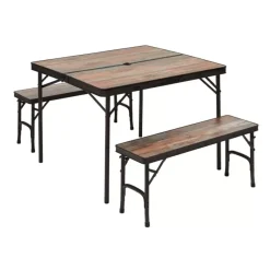Best Table camping bois flotté + 2 bancs Mobilier De Camping·Table De Camping|Mobilier De Plein Air·Table