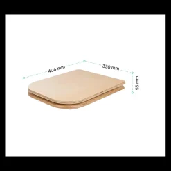 Siège de toilette en bois avec couvercle*Trobolo Discount