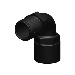 Coude 90° FM fileté fileté BSP noir*Trudesign