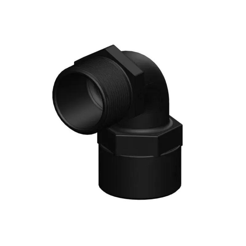 Coude 90° FM fileté fileté BSP noir*Trudesign