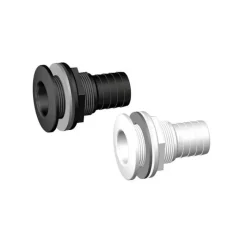 Outlet Passe-coque cannelé noir Plomberie·Passe Coque & Passe Cloison