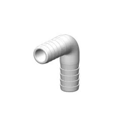 Raccord coudé 90° cannelé blanc*Trudesign Online