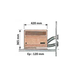 Online tic S 2200 Droite Chauffage·Chauffage Gaz