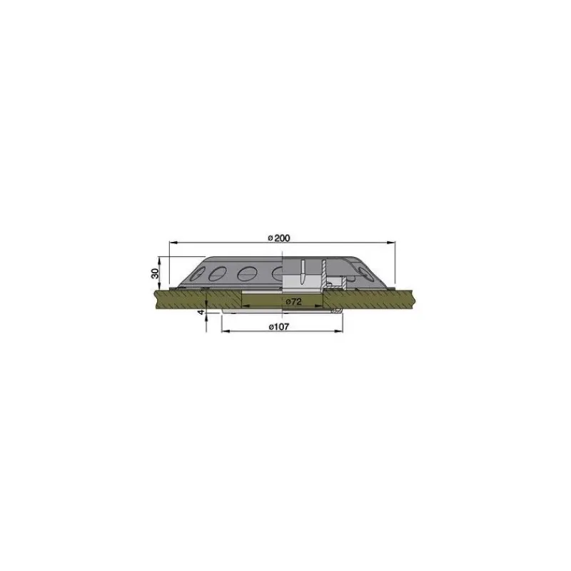 Outlet Aérateur refermable UFO2 Grille & Aération·Aérateur De Toit|Hublot & Aération·Aérateur De Pont
