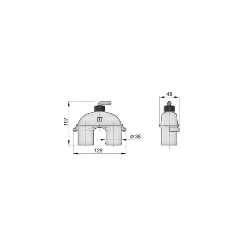 ASD Coude anti-siphon ø 38 mm*Vetus Outlet