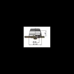 Boîte à dorade inox pour manche inox ø 75/100/125 mm*Vetus Online