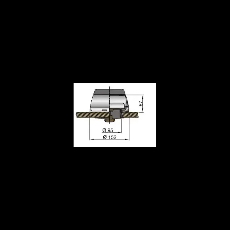 Boîte à dorade inox pour manche inox ø 75/100/125 mm*Vetus Online