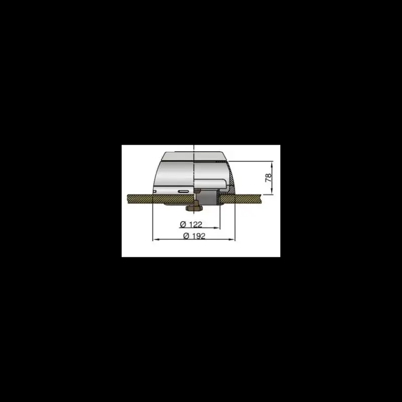 Boîte à dorade inox pour manche inox ø 75/100/125 mm*Vetus Online