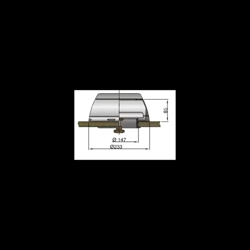Boîte à dorade inox pour manche inox ø 75/100/125 mm*Vetus Online