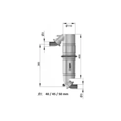 Hot Col de cygne & Silencieux NLPG Equipement Moteur In-Bord·Circuit Échappement