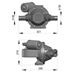 New EMP140 Pompe d'évacuation 12/24V Groupe D'Eau & Pompe·Pompe De Lavage, De Transfert & Spéciale