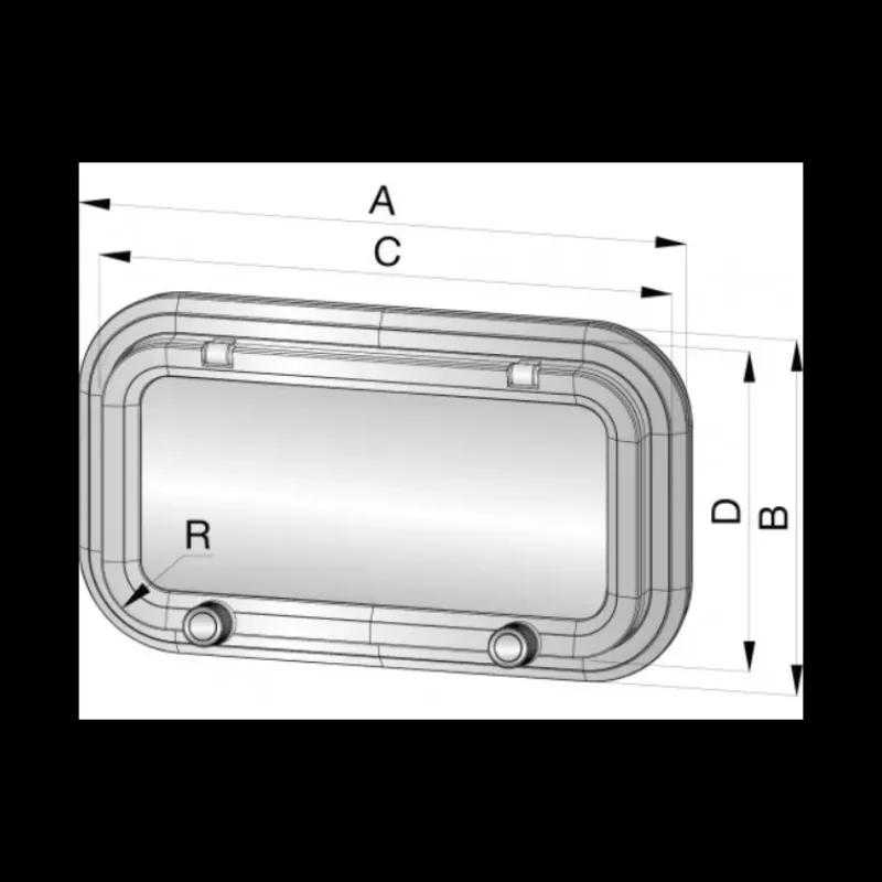 Hublot rectangulaire PZ*Vetus Outlet