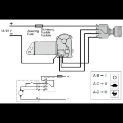 Outlet Interrupteur rond essuie-glace 1 à 2 vitesses Poste De Pilotage·Essuie-Glace|Distribution & Protection·Interrupteur Ac/Dc